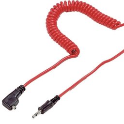 Cable Sincronización Flash Kaiser 1409 10 m Rojo PC Sync Jack 6,35 mm
