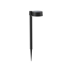 Lámpara Solar LED Philips Vynce para Jardín y Patio, Negra, 1,5 W, Sensor de Luz Diurna