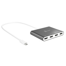 Adaptador gráfico USB-C a HDMI de 4 puertos j5create JCA366-N