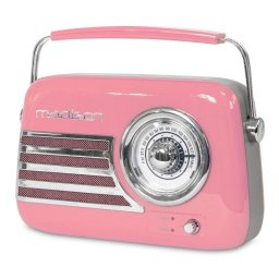 Radio Portátil Madison Sound FREESOUND-VR40P Analógica FM 30W Rosa