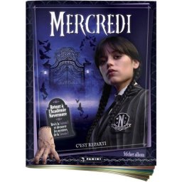 Álbum de cromos Panini Wednesday Temporada 2 con póster y coleccionable