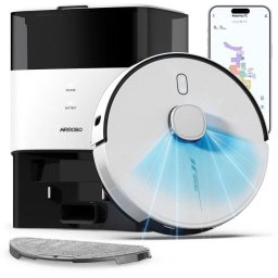 Robot Aspirador y Fregasuelos Airrobo L60+ con Autovaciado Navegación LiDAR 6000 Pa Control por voz