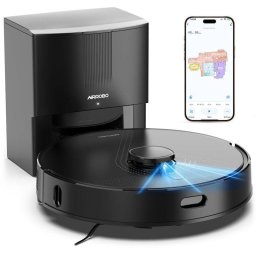 Robot Aspirador AIRROBO Q20+ con Autovaciado Navegación LiDAR 8000 Pa Control por Voz