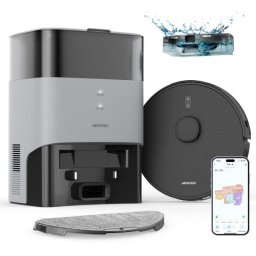 Robot Aspirador Airrobo T20 con Autovaciado Navegación LiDAR 4 Niveles Succión