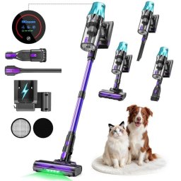 Aspiradora sin Cable Blossom Vertical 600W 55 kPa 65 min Hepa Azul/Morado
