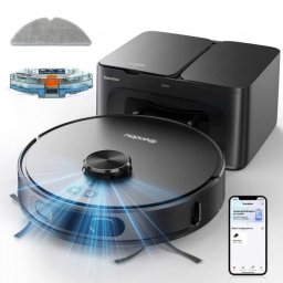 Robot Aspirador y Fregasuelos Teendow D65S MAX con Autovaciado Navegación LiDAR 6000Pa