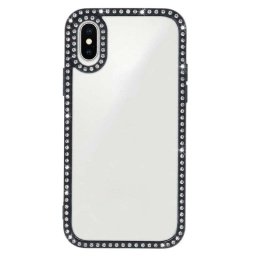 Funda para móvil La Casa de las Carcasas Bumper Perlitas Transparente Bordes Reforzados para iPhone X