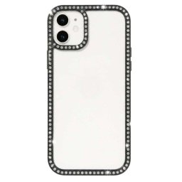 Funda para móvil La Casa de las Carcasas Bumper con perlitas Transparente para iPhone 12 Mini