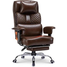 Silla Gaming Ergonómica GTPLAYER Reclinable PU Leather Reposacabezas Soporte Lumbar