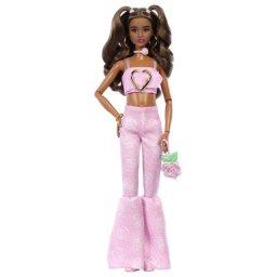 Muñeca Barbie Deluxe Style Rose Coeur 295 mm Pelo Castaño
