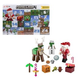 Figura de Acción Mattel Minecraft Calendario de Adviento 24 Piezas
