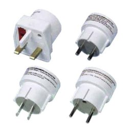 Adaptador de enchufe Vivanco universal para viaje con 4 adaptadores
