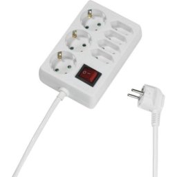Regleta Vivanco STDL 3S/4E 7 tomas con interruptor y protección infantil