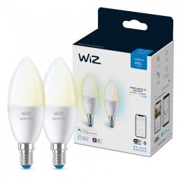WIZ C.E14 Whites 2x Bombilla Wi-Fi Blanco Cálido/Neutro E14