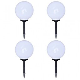 VidaXL Pack 4 Lámparas Solares LED para Jardín 30cm