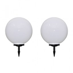 VidaXL Pack 2 Lámparas LED Solares de Jardín Esféricas 50cm