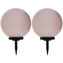 VidaXL Pack 2 Lámparas Solares LED RGB Esféricas para Exterior 40cm