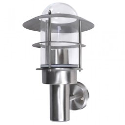 VidaXL Lámpara de Pared para Exterior 60W E27 Inox