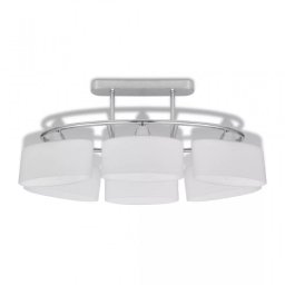 VidaXL Lámpara de Techo Focos Elipsoidales 6xE14 Cromo