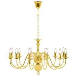 VidaXL Lámpara Colgante de Araña 12xE14 Dorado
