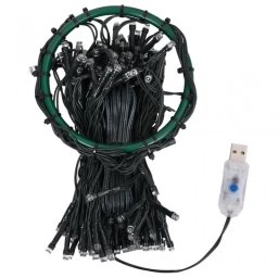 VidaXL Guirnalda LED para Árbol de Navidad 400cm Blanco Cálido