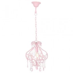 VidaXL Lámpara Colgante con Cuentas E14 32cm Rosa