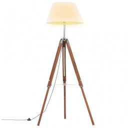 VidaXL Lámpara de Pie Trípode 141cm Blanca