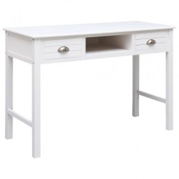 VidaXL Escritorio 110x45x76cm Madera Blanca