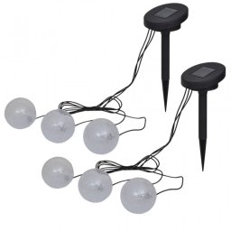 VidaXL Pack 6 Lámparas LED Flotantes de Bola para Piscina