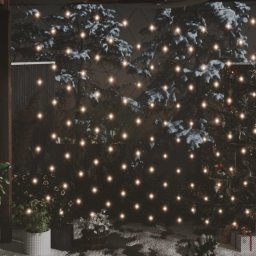 VidaXL Red de Luces Navidad LED Blanco Cálido Interior/Exterior 4x4m