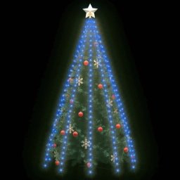 VidaXL Red de Luces para Árbol de Navidad 300 LED Azul 300cm