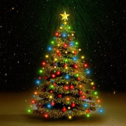 VidaXL Red de Luces para Árbol de Navidad 150 LED Colores 150cm