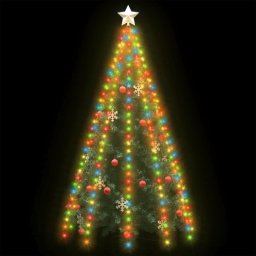 VidaXL Red de Luces para Árbol de Navidad 300 LED Colores 300cm