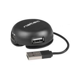Natec Gene Hub Natec Bumblebee 4 Puertos Usb 2.0 - Negro
