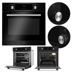Horno Multifunción Amica EB7541DB FINE 65L 60cm Limpieza Manual A con Grill Negro