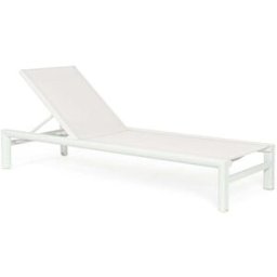 Outdoor living Tumbona aluminio blanco roto