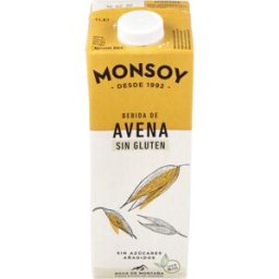 Monsoy bebida vegetal de avena sin gluten 1lt 6uds. bio