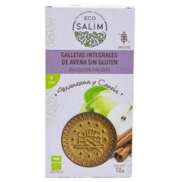 Eco salim galletas de avena manzana canela 135gr. bio sg
