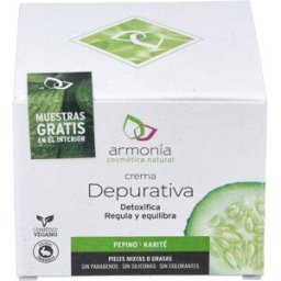 Armonia cosmetica natural crema depurativa pepino-karite 50ml.