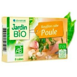 Jardin bio caldo de pollo 8cubitosx10g bio