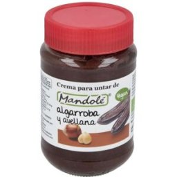Mandole crema de algarroba y avellana 375gr. bio