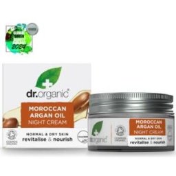 Dr. organic crema de noche aceite argan marroqui 50ml.