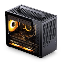 Caja PC Jonsbo Z20 Black Mini Tower SPCC Vidrio Templado micro ATX SFX/SFX-L