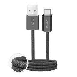 Cable USB-A a USB-C PURO 1,5 m USB 2.0 Gris
