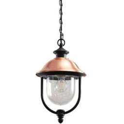 Lindby Lámpara para exterior de aluminio cobre