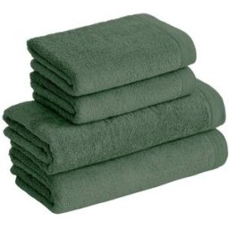 Sensei Maison Juego de toallas 4 piezas de algodón liquen