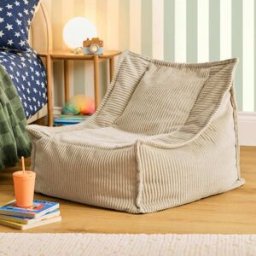 Icon Puf sillón grande infantil de pana beige