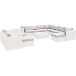 sweeek Fundas de cojín para conjunto de jardín tripoli, beige