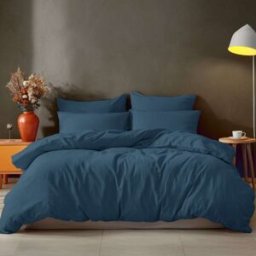 Sensei Maison Funda nórdica de algodón denim 260x240 cm