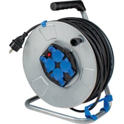 AS SCHWABE AS-SCHWABE 10414 - Tambor de cable metálico para interiores, 25 m